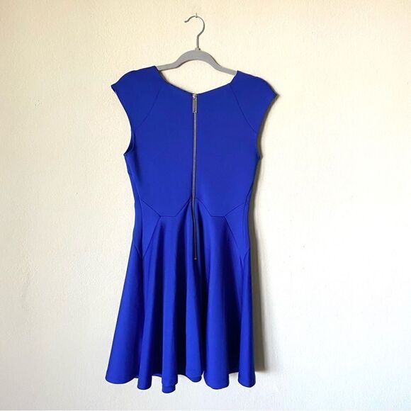 Ted Baker Arwyn Mini Blue Dress Cap Sleeve Size 4 - Picture 9 of 11